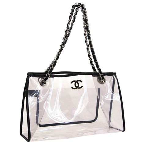 chanel bag transparent|Chanel handbags shopper tote.